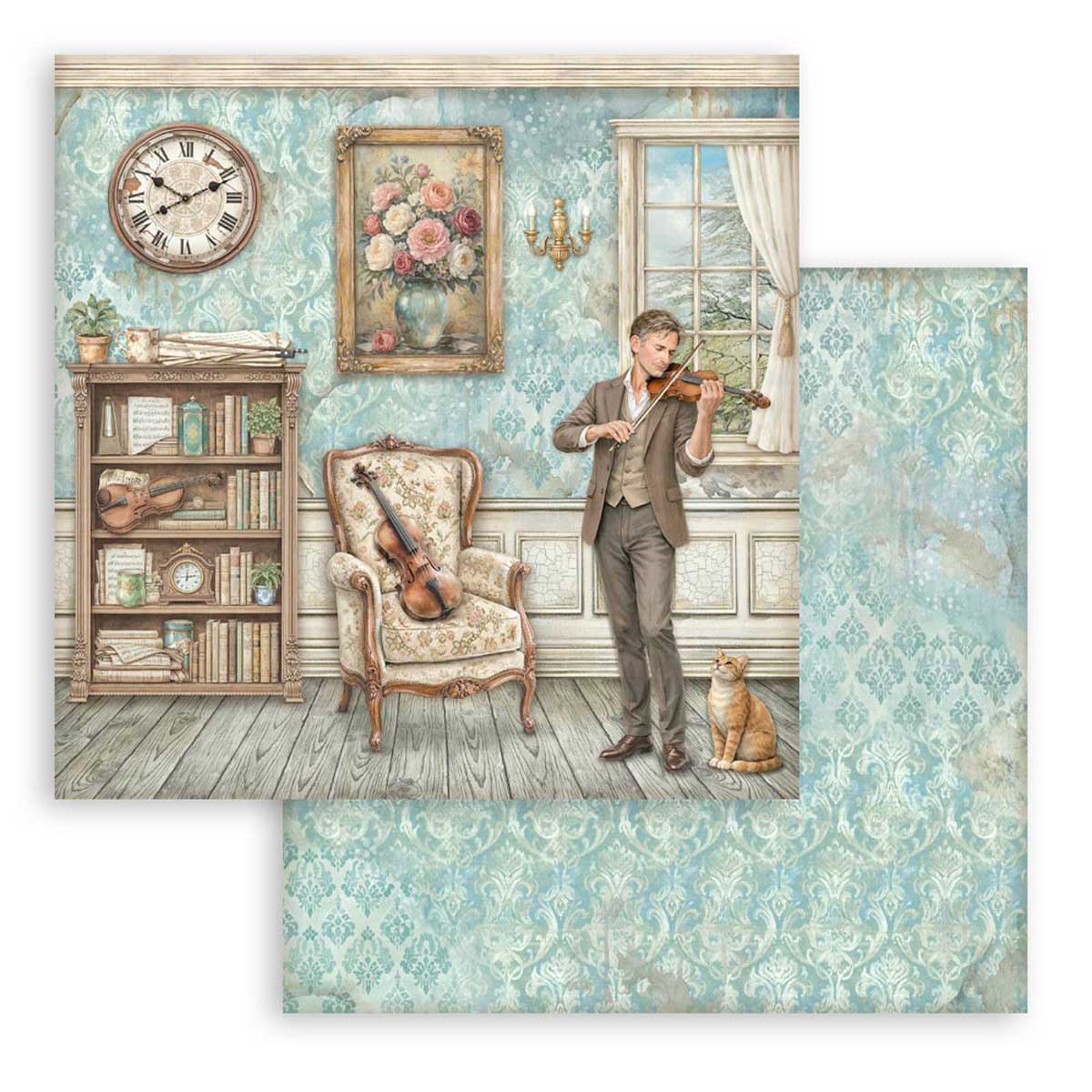 Stamperia Symphony Collection - 12" x 12" Paper Pad [SBBL188] - Image 10