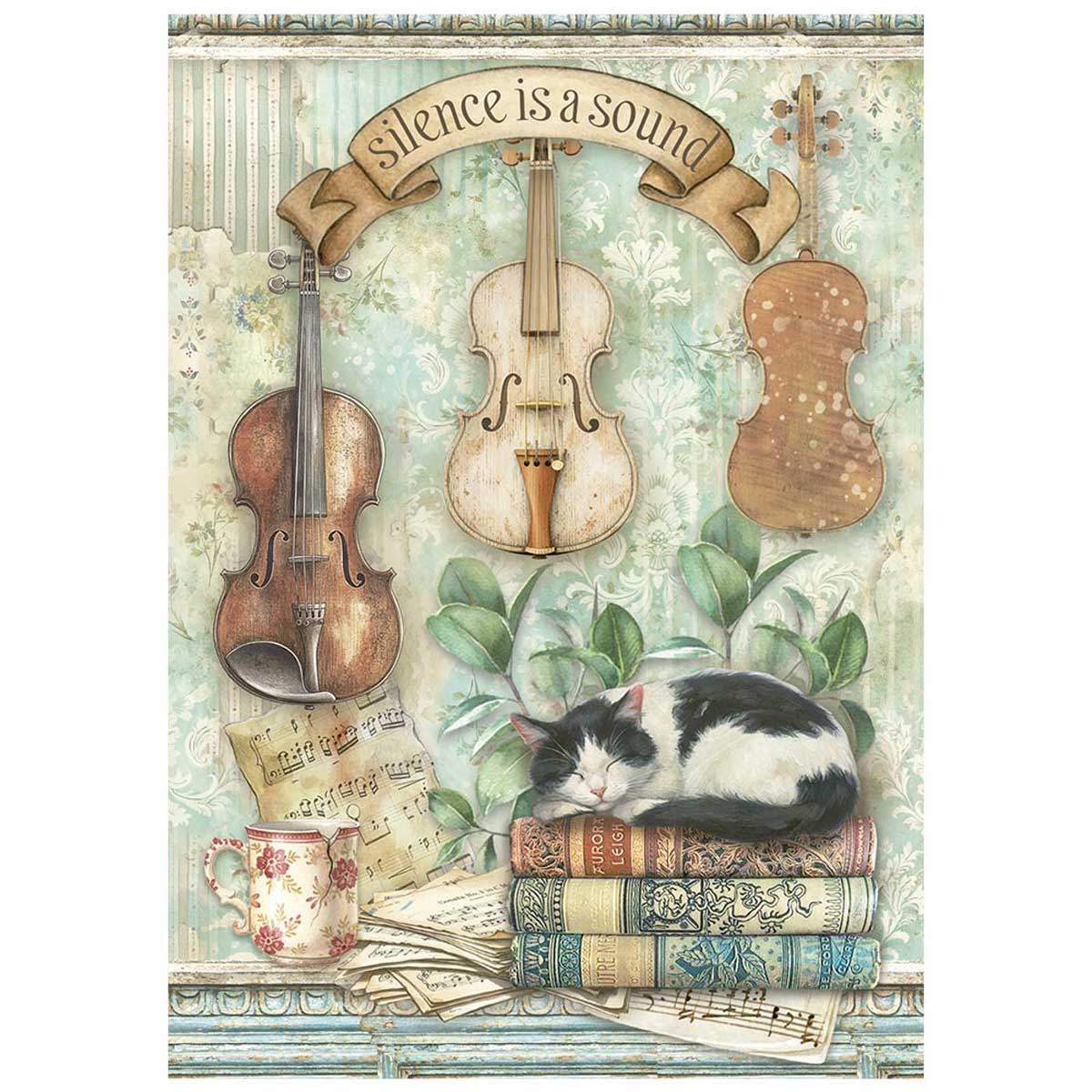 Stamperia Symphony Collection - A6 Mini Rice Paper Set [DFSA6X07] - Image 2