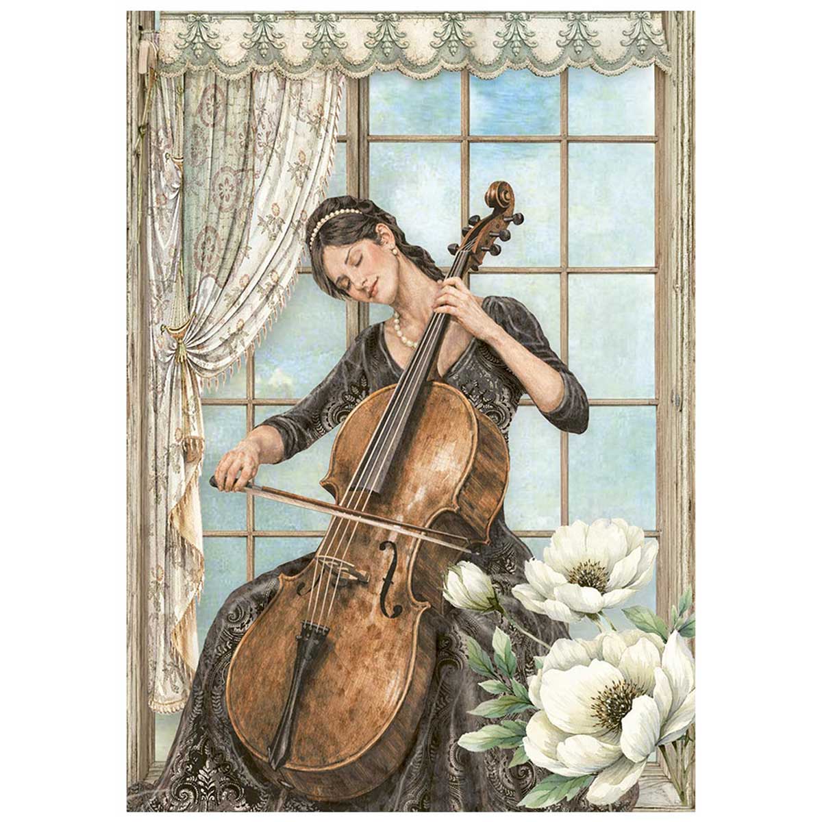Stamperia Symphony Collection - A6 Mini Rice Paper Set [DFSA6X07] - Image 4