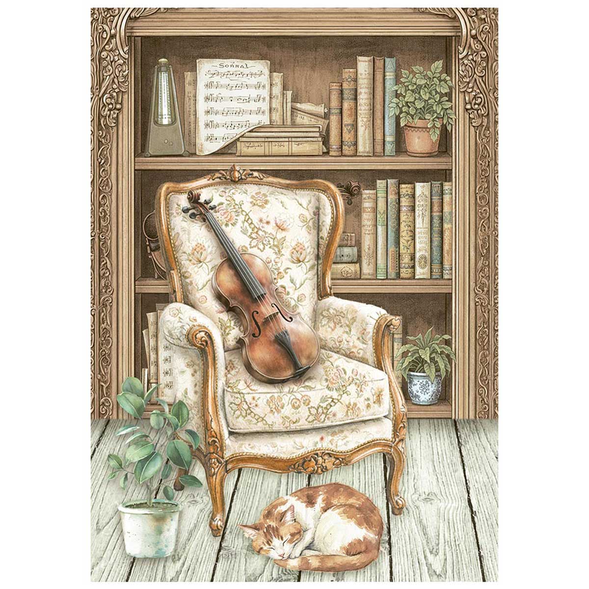 Stamperia Symphony Collection - A6 Mini Rice Paper Set [DFSA6X07] - Image 7