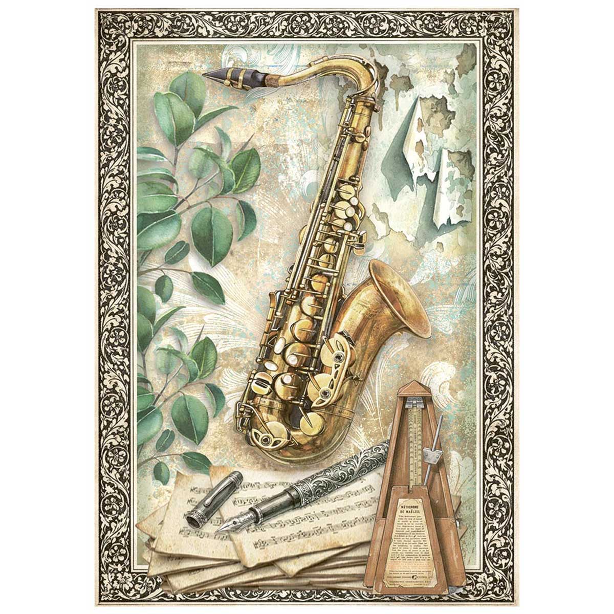 Stamperia Symphony Collection - A6 Mini Rice Paper Set [DFSA6X07] - Image 8