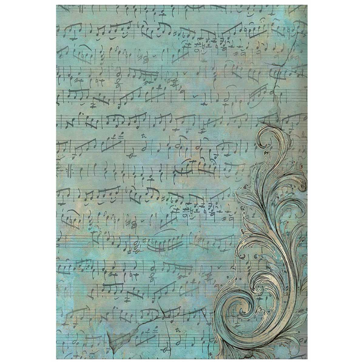 Stamperia Symphony Collection - A6 Rice Paper Backgrounds [DFSAK6055] - Image 2