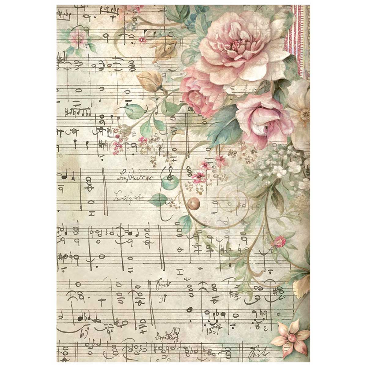 Stamperia Symphony Collection - A6 Rice Paper Backgrounds [DFSAK6055] - Image 5