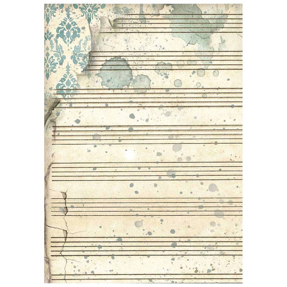Stamperia Symphony Collection - A6 Rice Paper Backgrounds [DFSAK6055] - Image 7