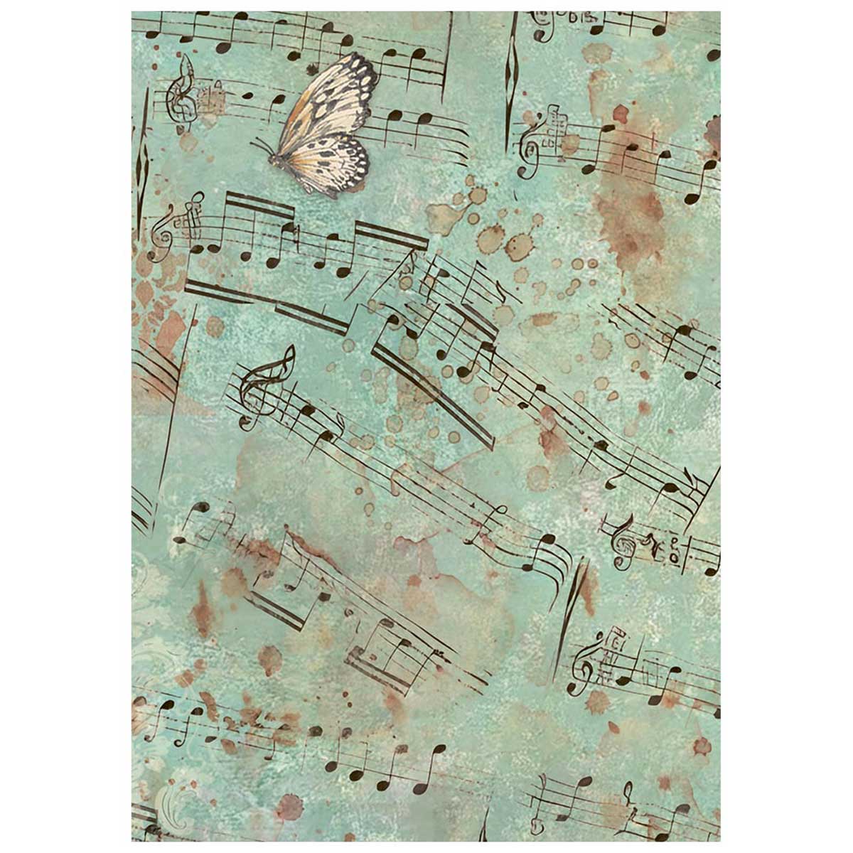 Stamperia Symphony Collection - A6 Rice Paper Backgrounds [DFSAK6055] - Image 8