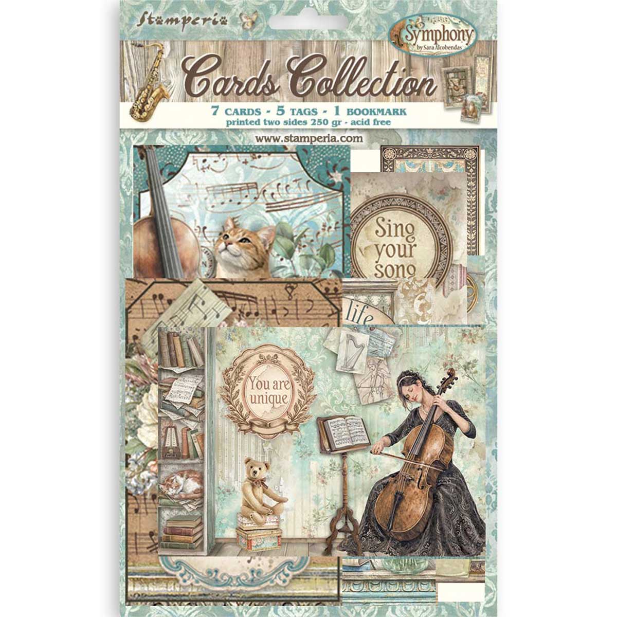 Stamperia Symphony Collection - Cards Collection [SBCARD44]