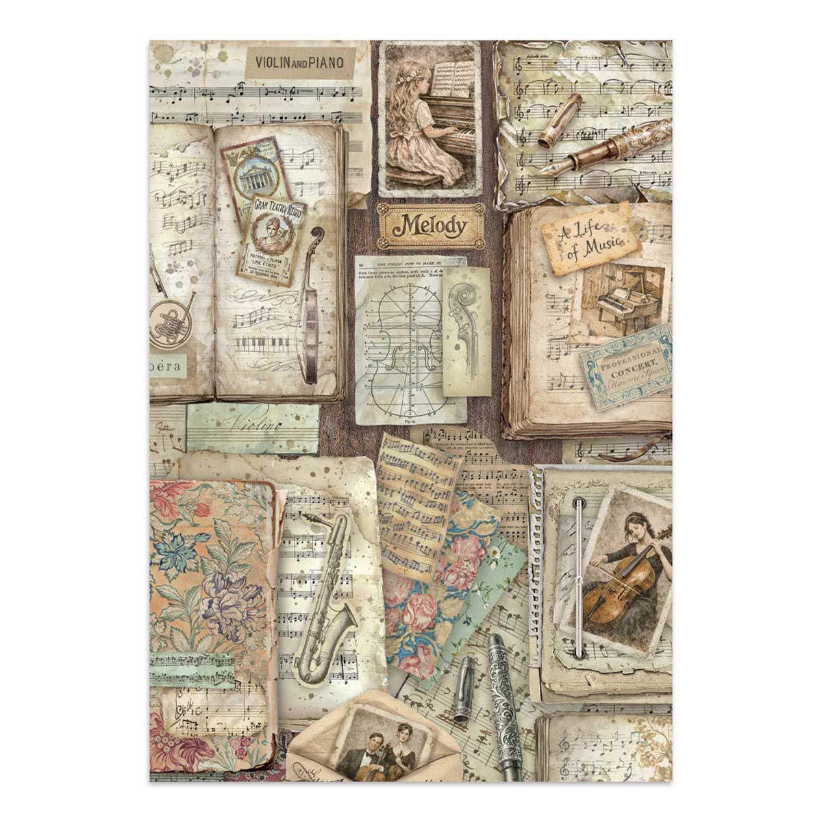 Stamperia Symphony Collection - Junk Journal Focus Points [SBJKS03] - Image 4