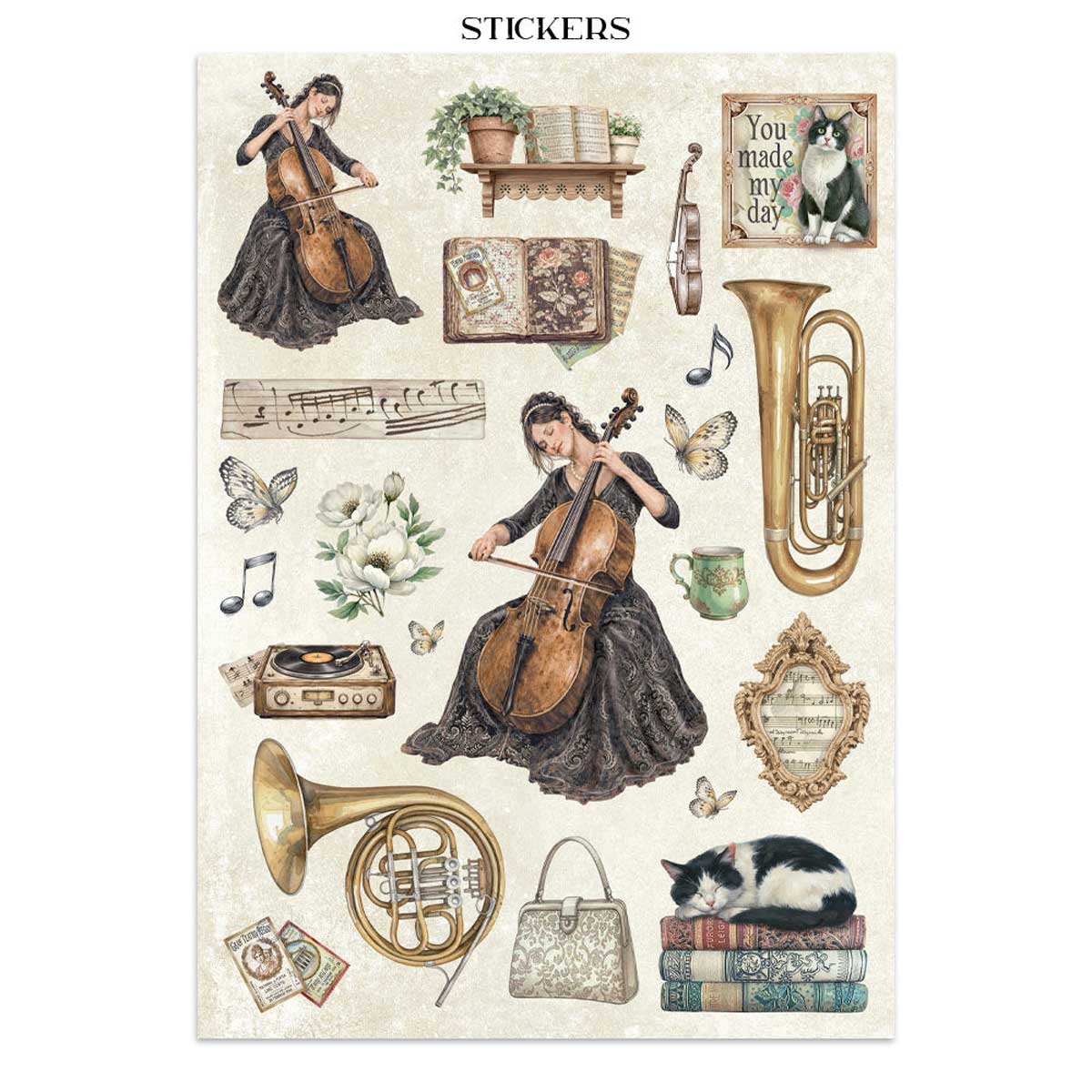 Stamperia Symphony Collection - Junk Journal [SBJK24] - Image 9