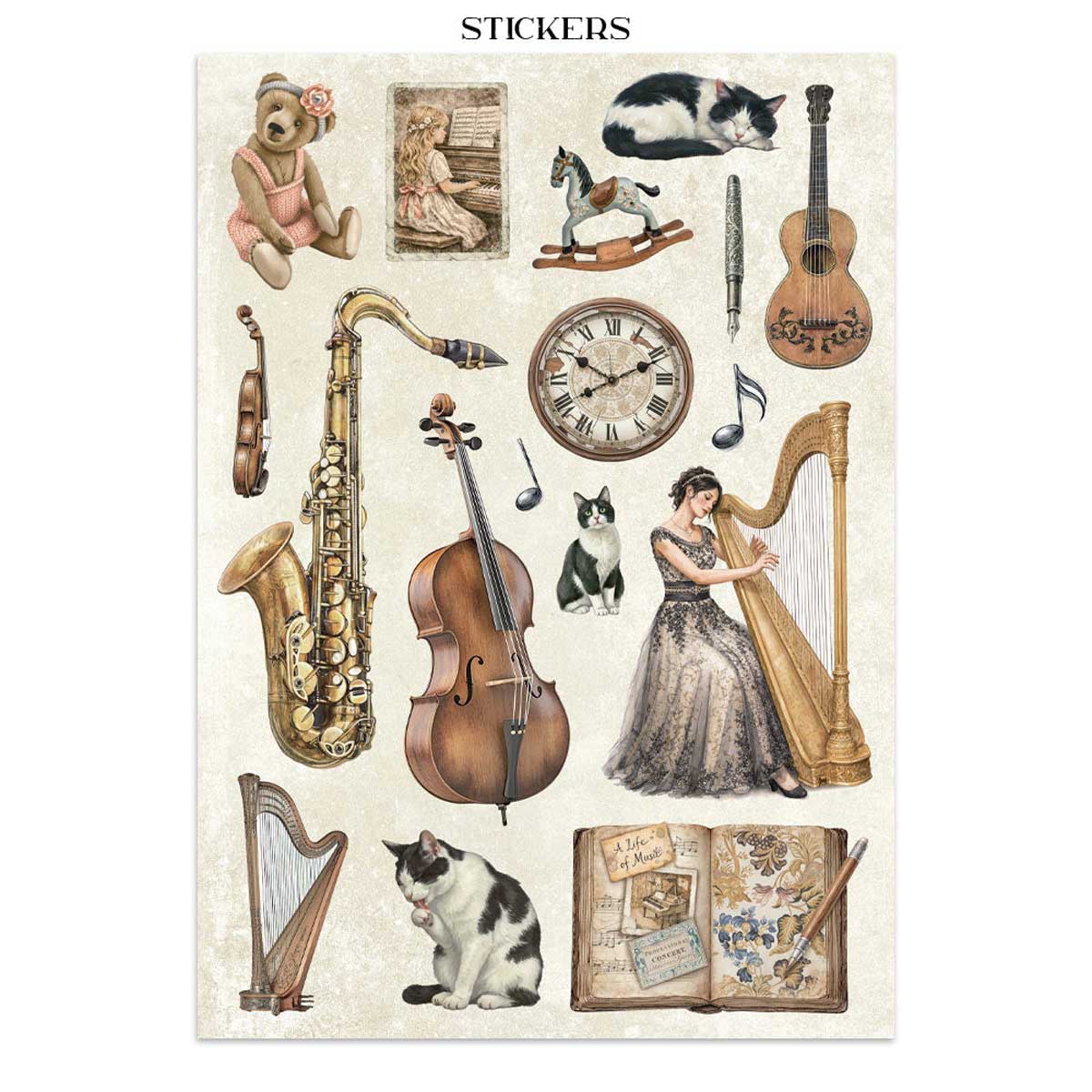 Stamperia Symphony Collection - Junk Journal [SBJK24] - Image 10