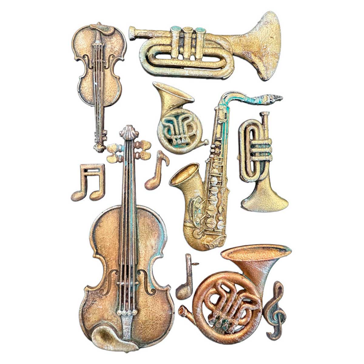 Stamperia Symphony Collection - Silicone Mould - Musical Instruments [KACMA615] - Image 2
