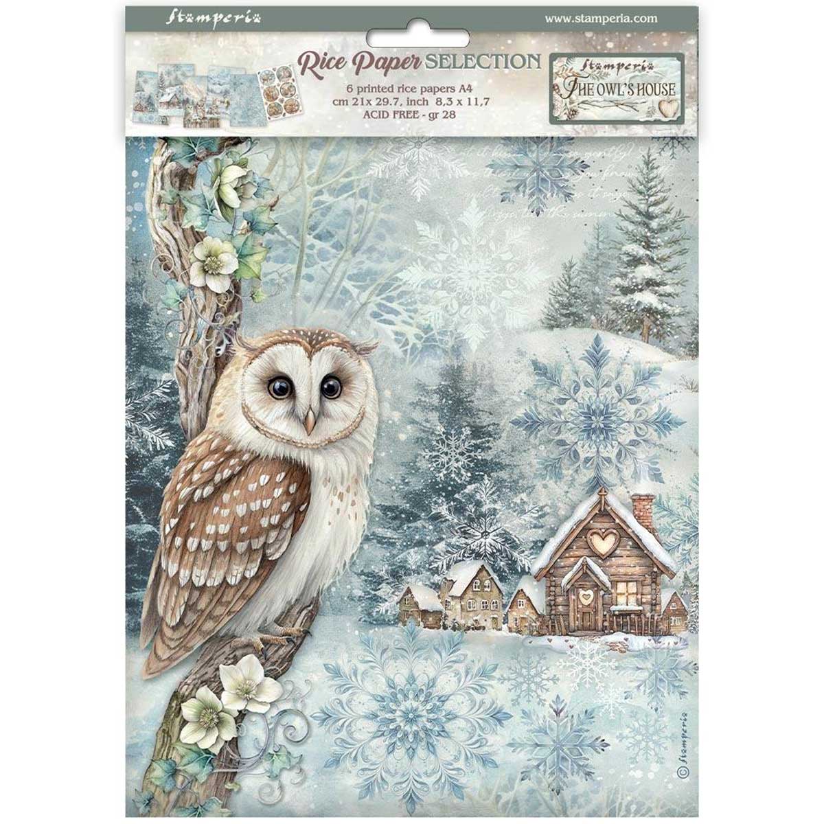 Stamperia The Owl's House Collection - A4 Rice Paper Selection [DFSA4XOH]