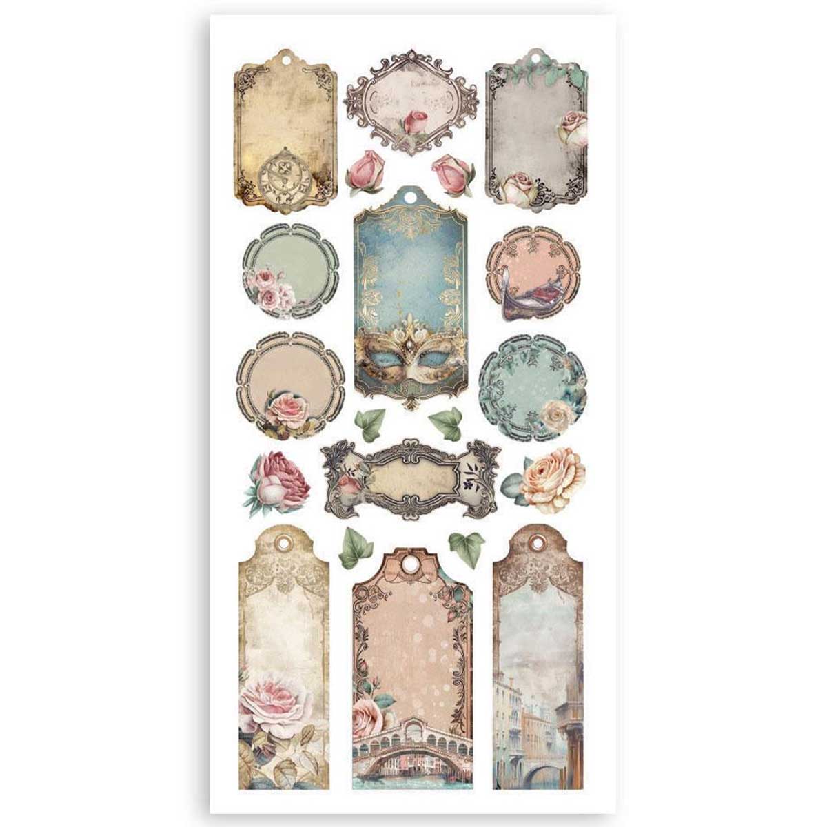 Stamperia Venice Collection - Paper Cut-Outs [SBBCT14] - Image 9