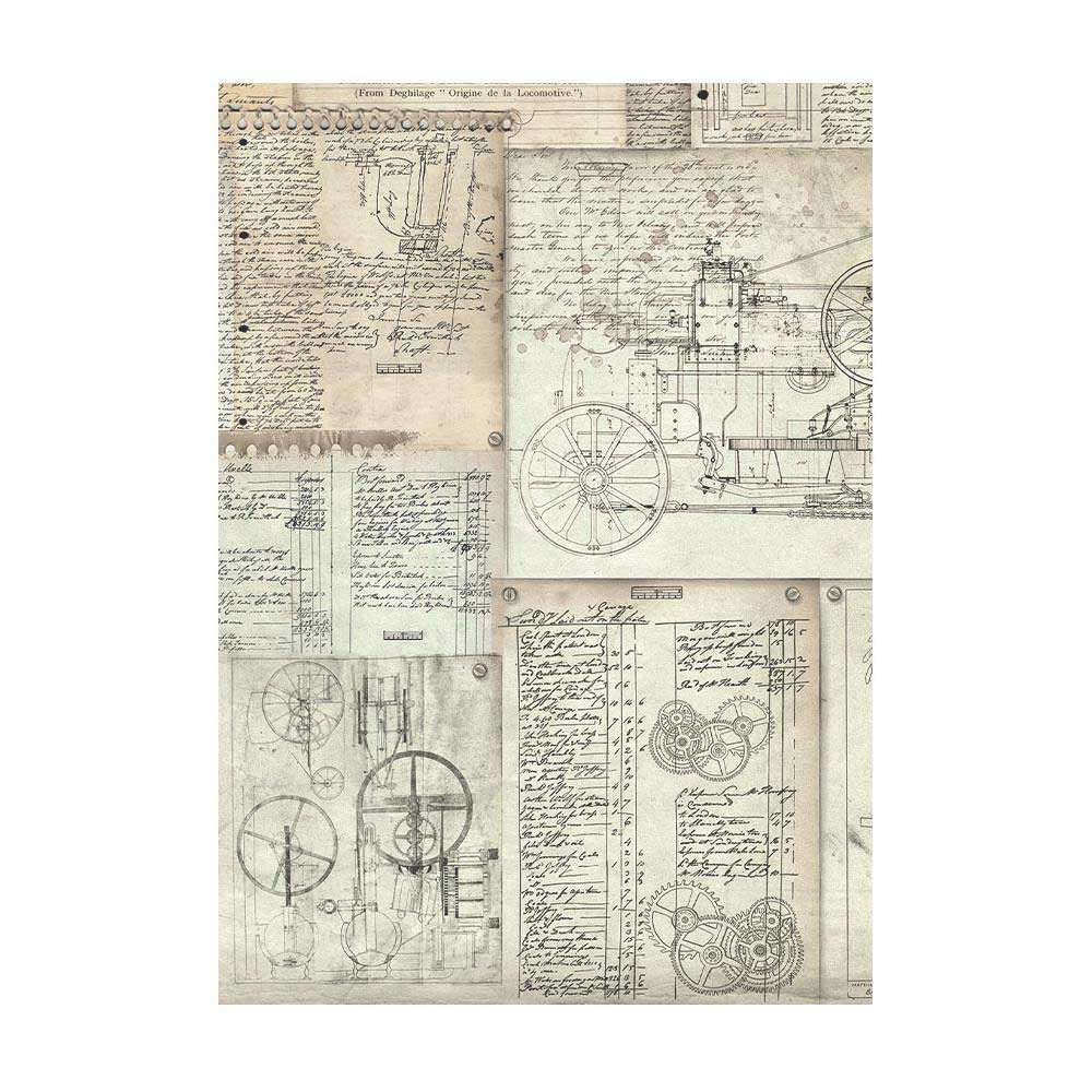 Stamperia Voyages Fantastiques Collection - A6 Rice Paper Backgrounds [DFSAK6015] - Image 7