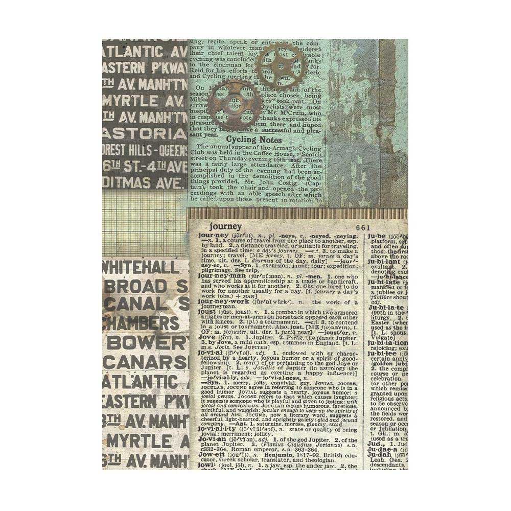 Stamperia Voyages Fantastiques Collection - A6 Rice Paper Backgrounds [DFSAK6015] - Image 8