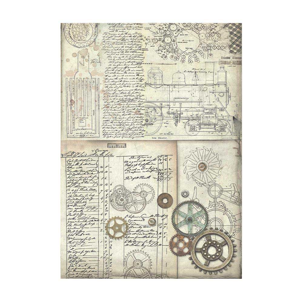 Stamperia Voyages Fantastiques Collection - A6 Rice Paper Backgrounds [DFSAK6015] - Image 9