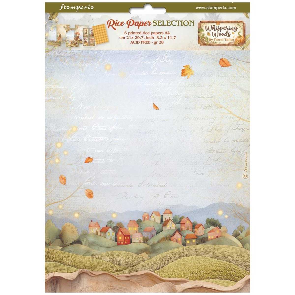 Stamperia Whispering Woods Collection - A4 Rice Paper Selection [DFSA4XWW]