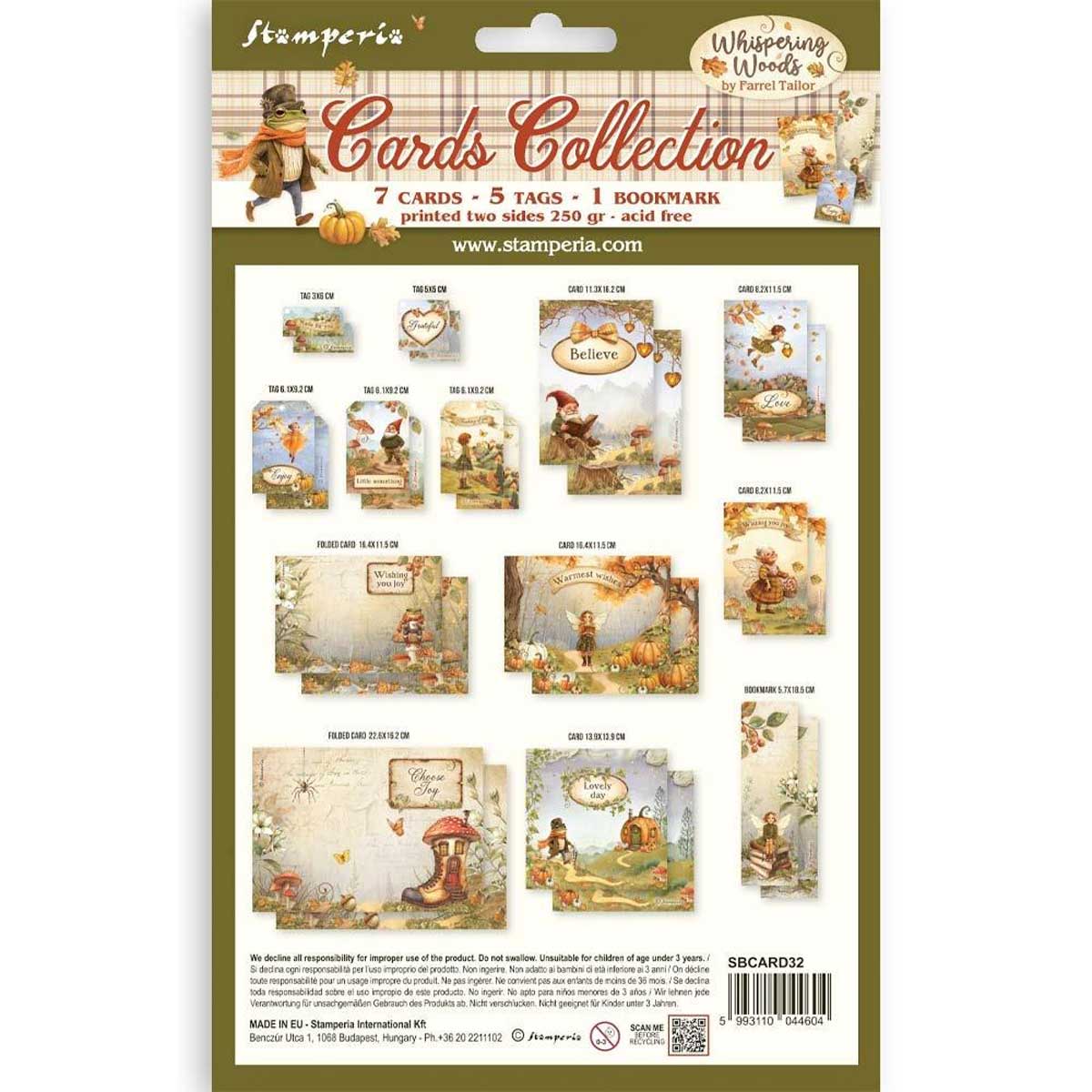 Stamperia Whispering Woods Collection - Cards Collection [SBCARD33] - Image 2