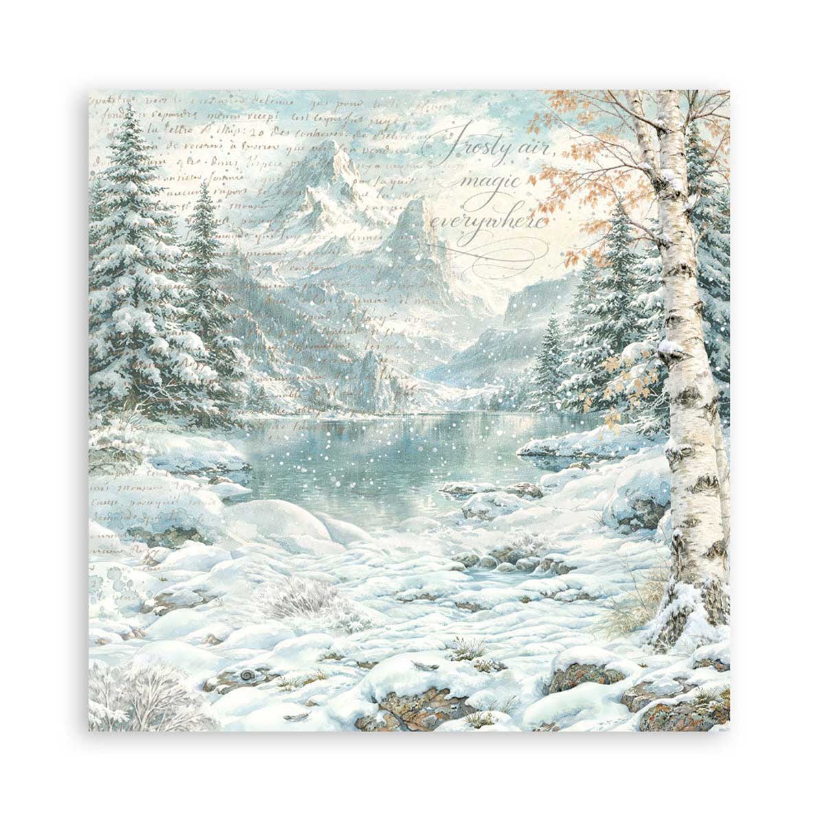 Stamperia White Christmas Collection - 12" x 12" Maxi Paper Pad [SBBXLB39] - Image 10