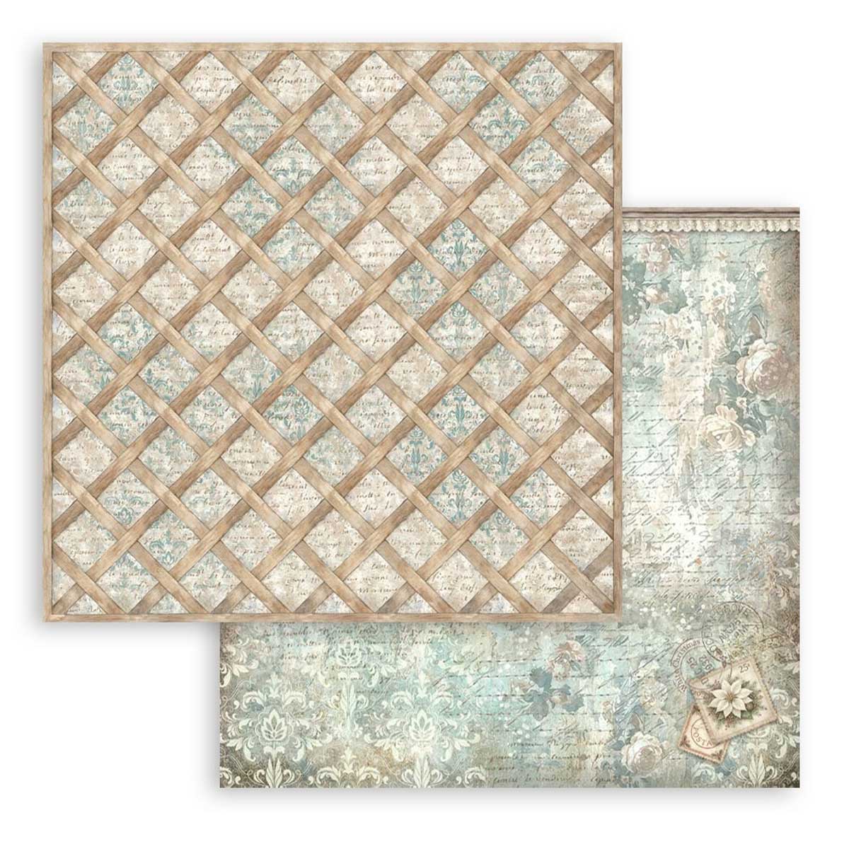 Stamperia White Christmas Collection - 8" x 8" Backgrounds Selection [SBBS147] - Image 8