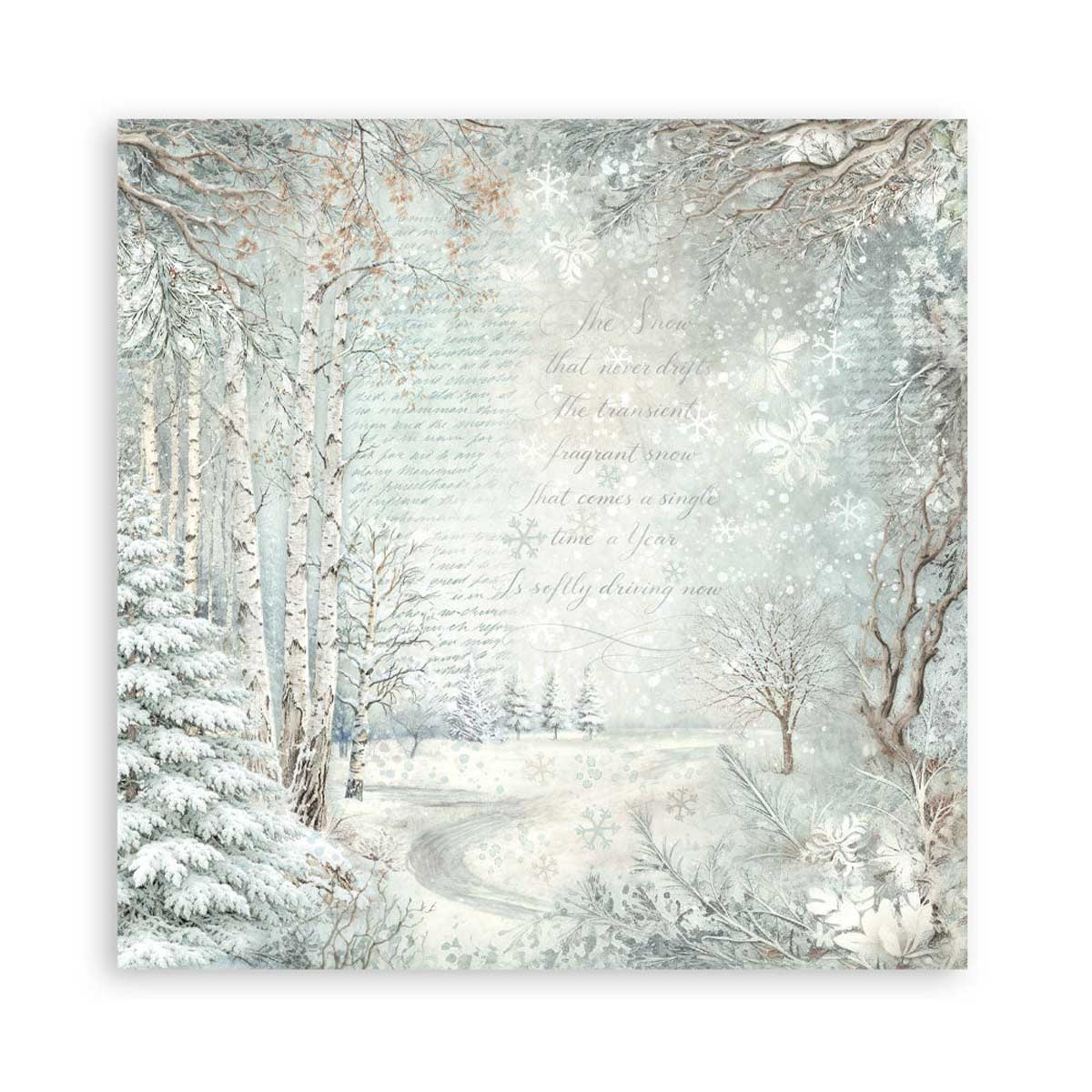Stamperia White Christmas Collection - 8" x 8" Maxi Paper Pad [SBBSXB27] - Image 11
