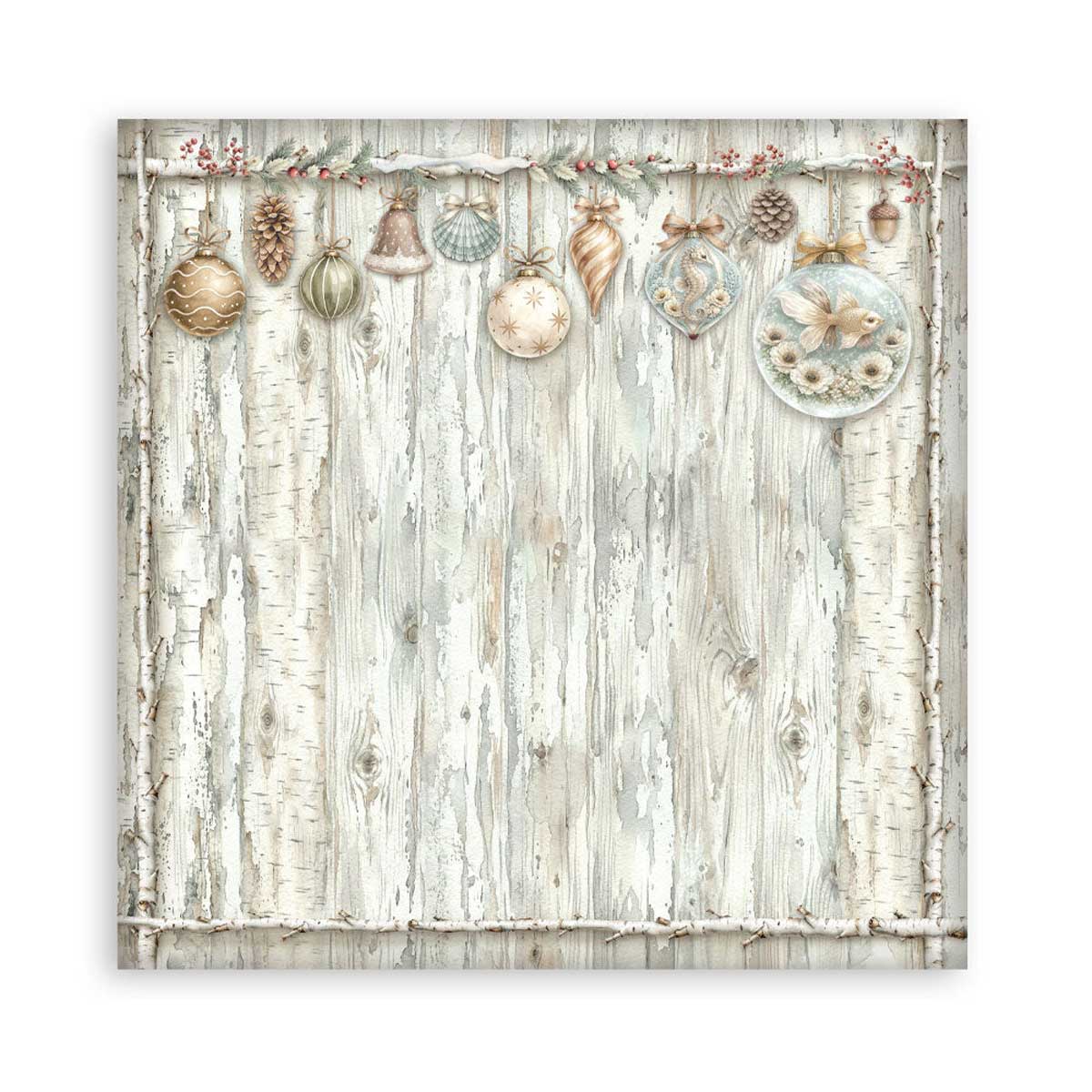 Stamperia White Christmas Collection - 8" x 8" Maxi Paper Pad [SBBSXB27] - Image 12