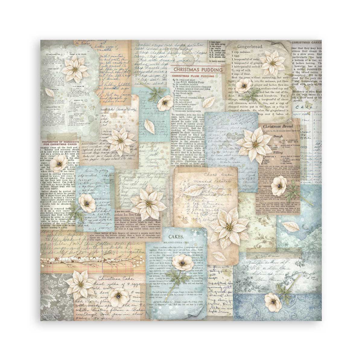 Stamperia White Christmas Collection - 8" x 8" Maxi Paper Pad [SBBSXB27] - Image 13