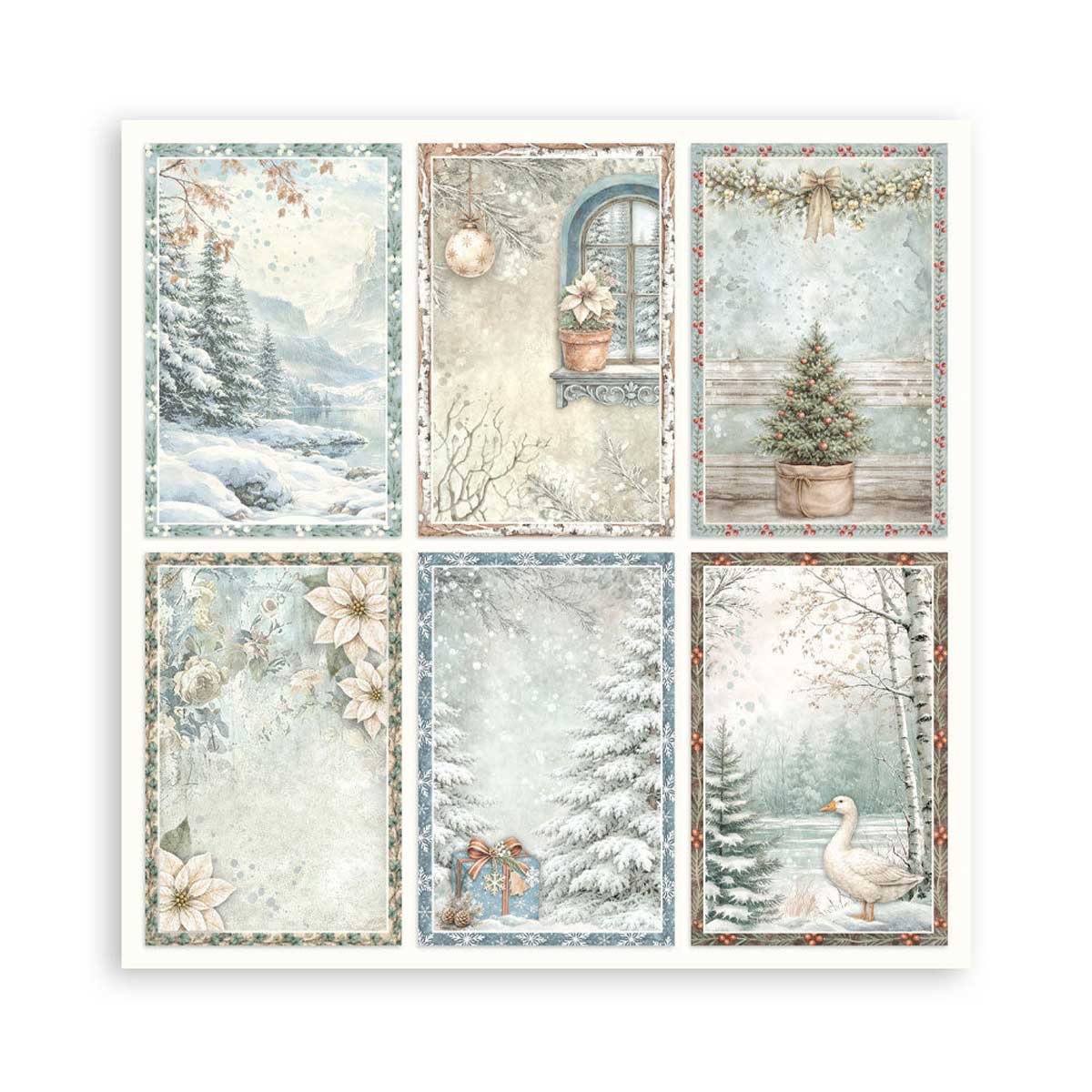 Stamperia White Christmas Collection - 8" x 8" Maxi Paper Pad [SBBSXB27] - Image 18