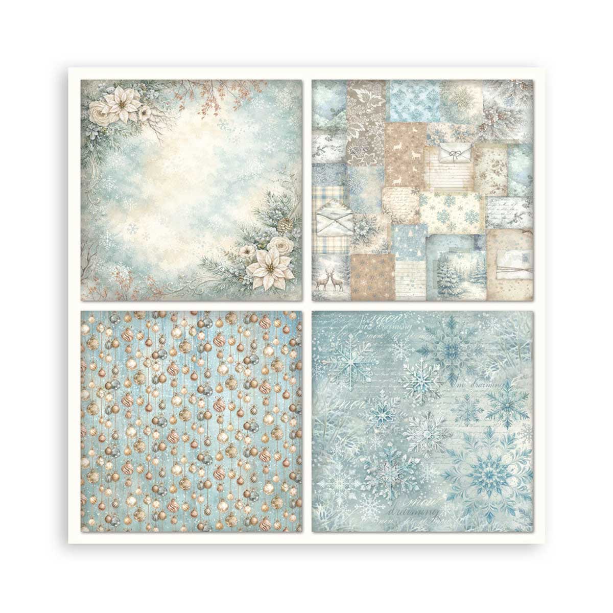 Stamperia White Christmas Collection - 8" x 8" Maxi Paper Pad [SBBSXB27] - Image 22