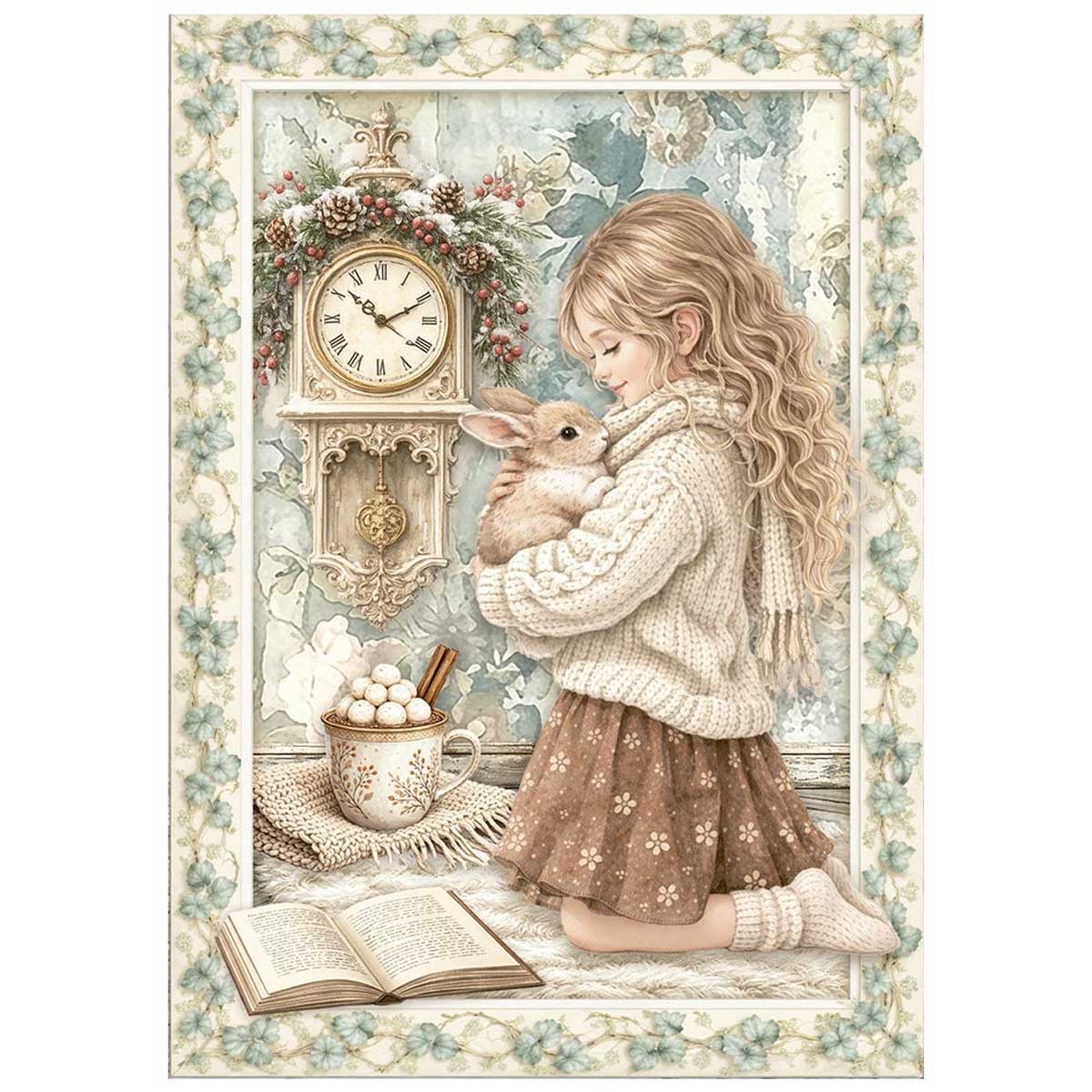 Stamperia White Christmas Collection - A6 Mini Rice Paper [DFSA6X10] - Image 7