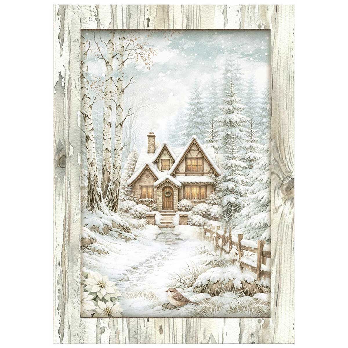 Stamperia White Christmas Collection - A6 Mini Rice Paper [DFSA6X10] - Image 9