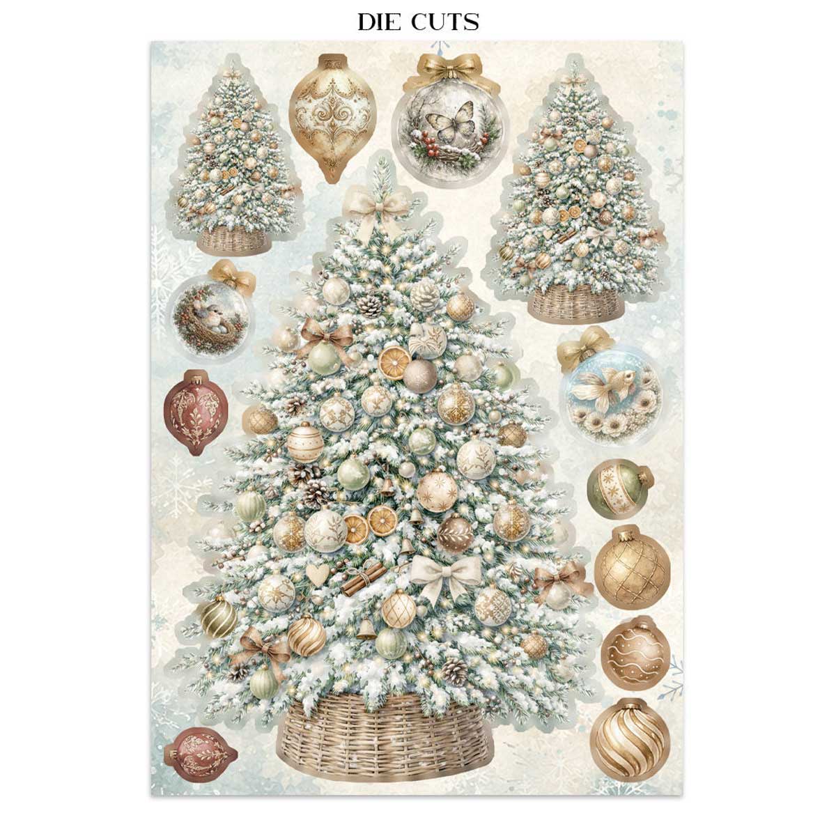 Stamperia White Christmas Collection - Junk Journal Focus Points [SBJKS07] - Image 12