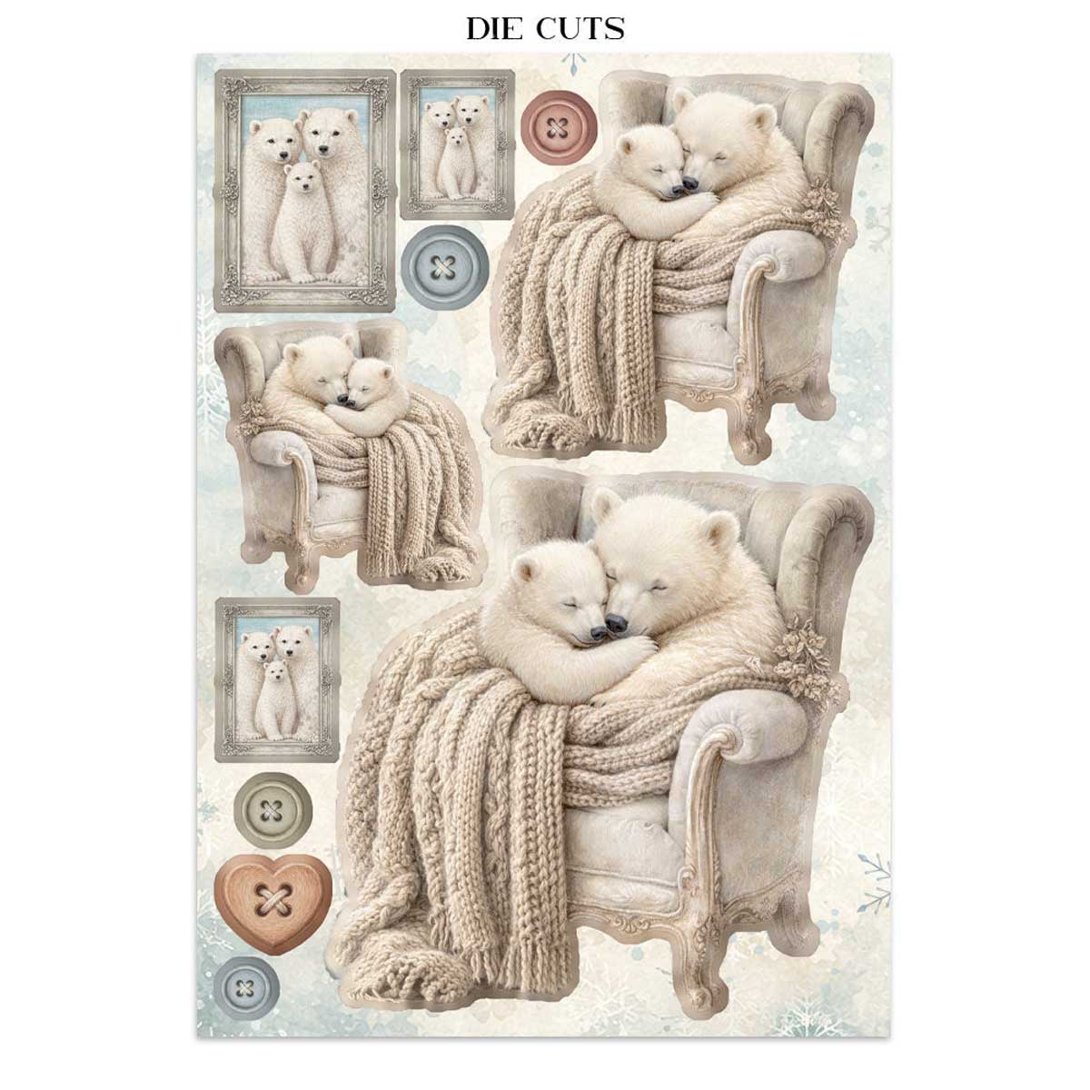 Stamperia White Christmas Collection - Junk Journal Focus Points [SBJKS07] - Image 13