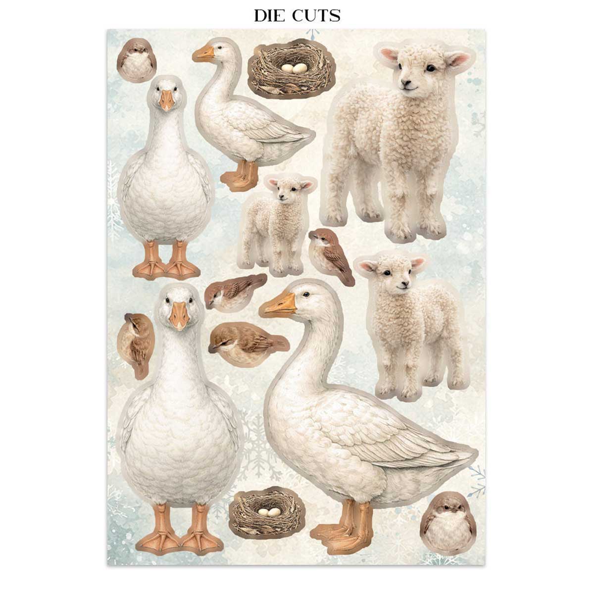 Stamperia White Christmas Collection - Junk Journal Focus Points [SBJKS07] - Image 16