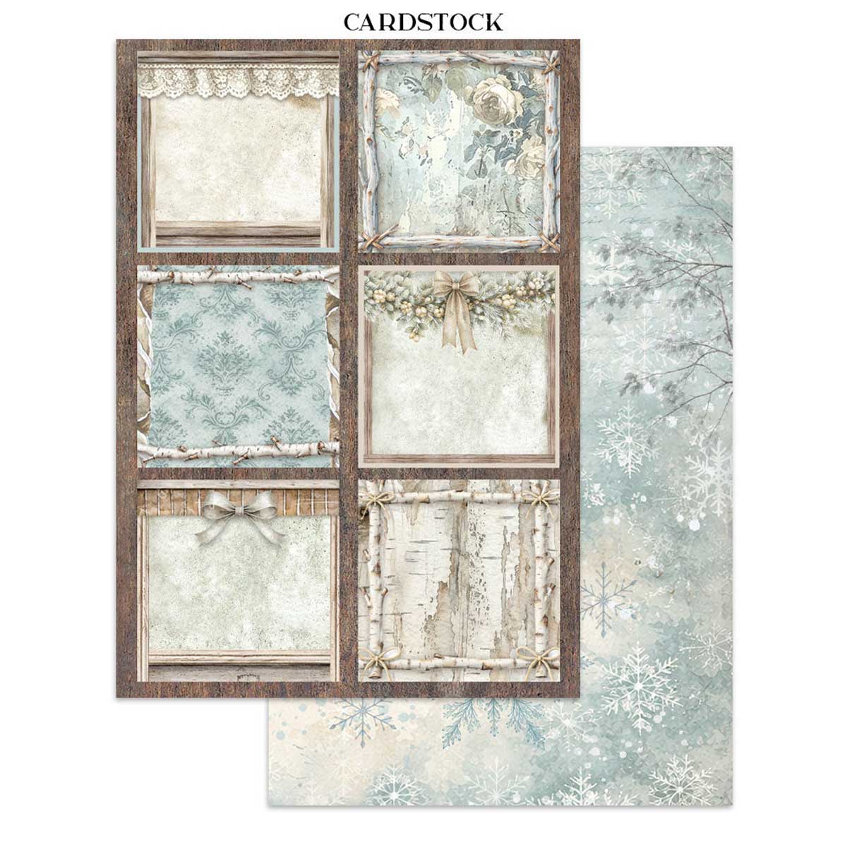 Stamperia White Christmas Collection - Junk Journal Focus Points [SBJKS07] - Image 10