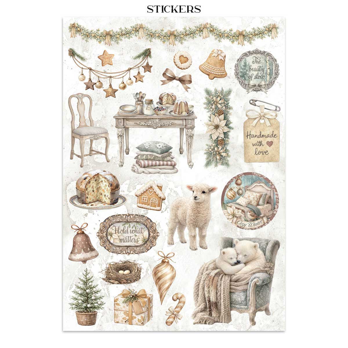 Stamperia White Christmas Collection - Junk Journal [SBJK28] - Image 11
