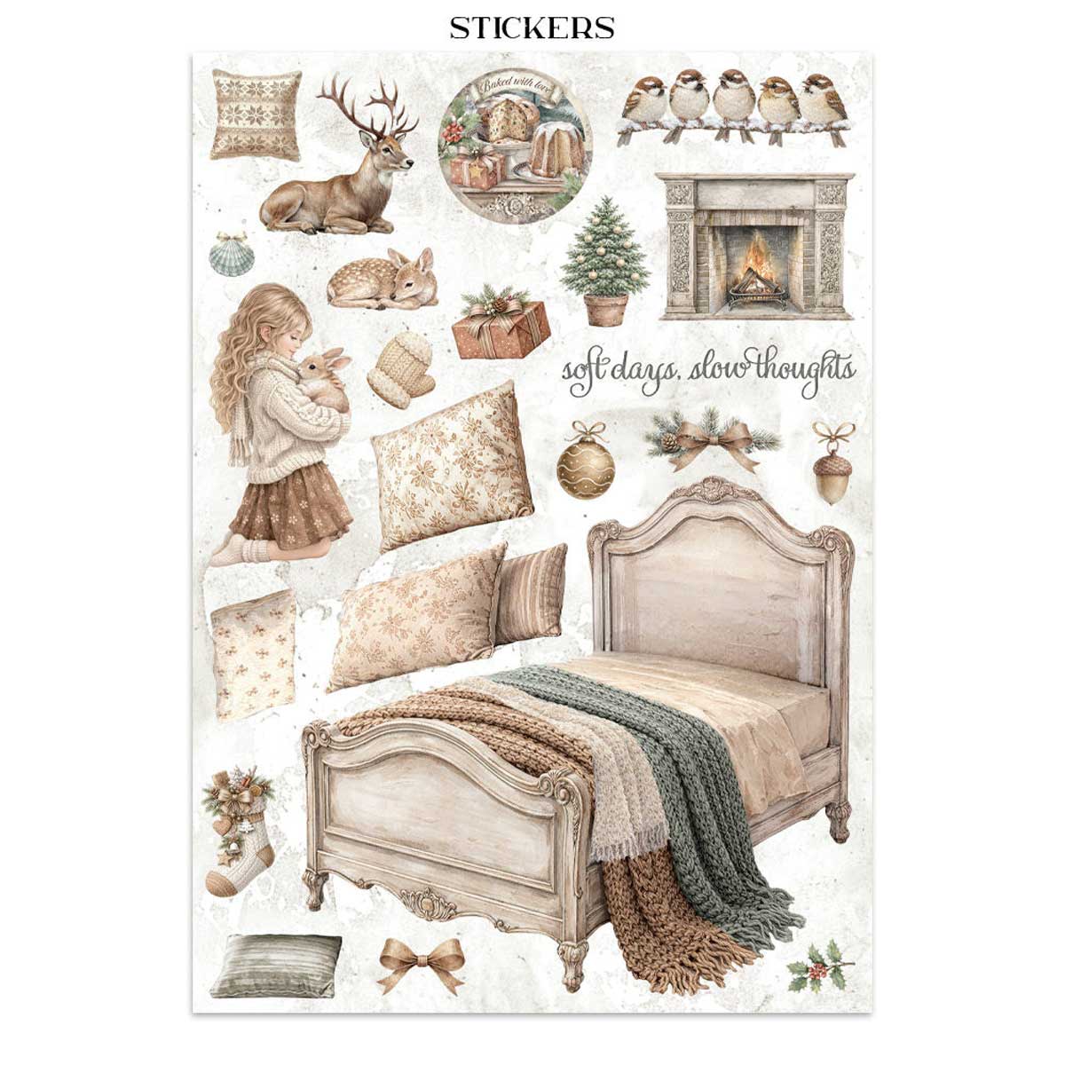 Stamperia White Christmas Collection - Junk Journal [SBJK28] - Image 12