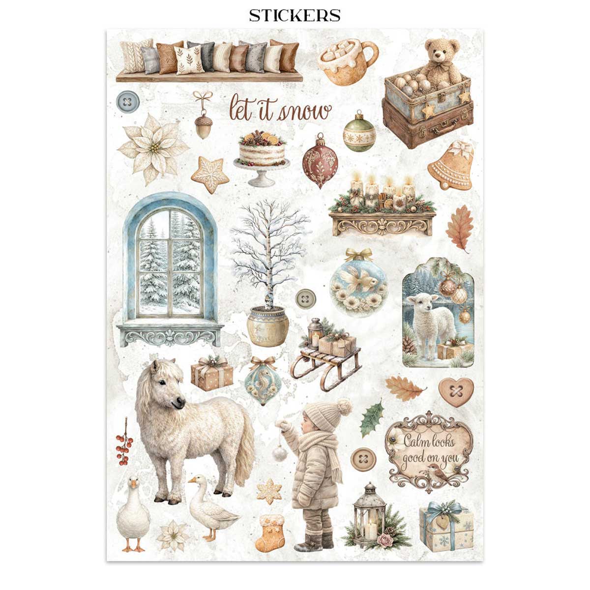 Stamperia White Christmas Collection - Junk Journal [SBJK28] - Image 6