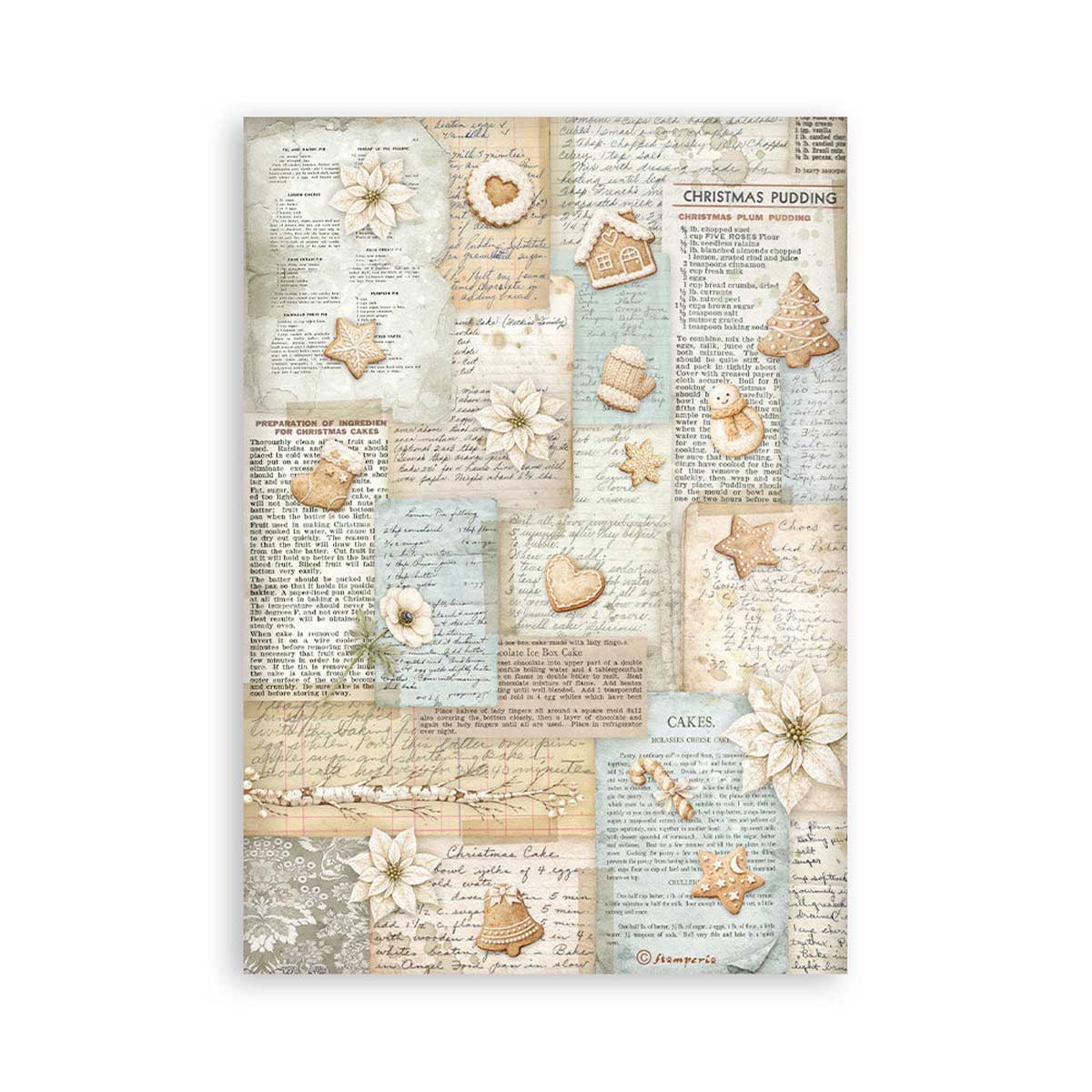 Stamperia White Christmas Collection - Washi Pad [SBW36] - Image 9
