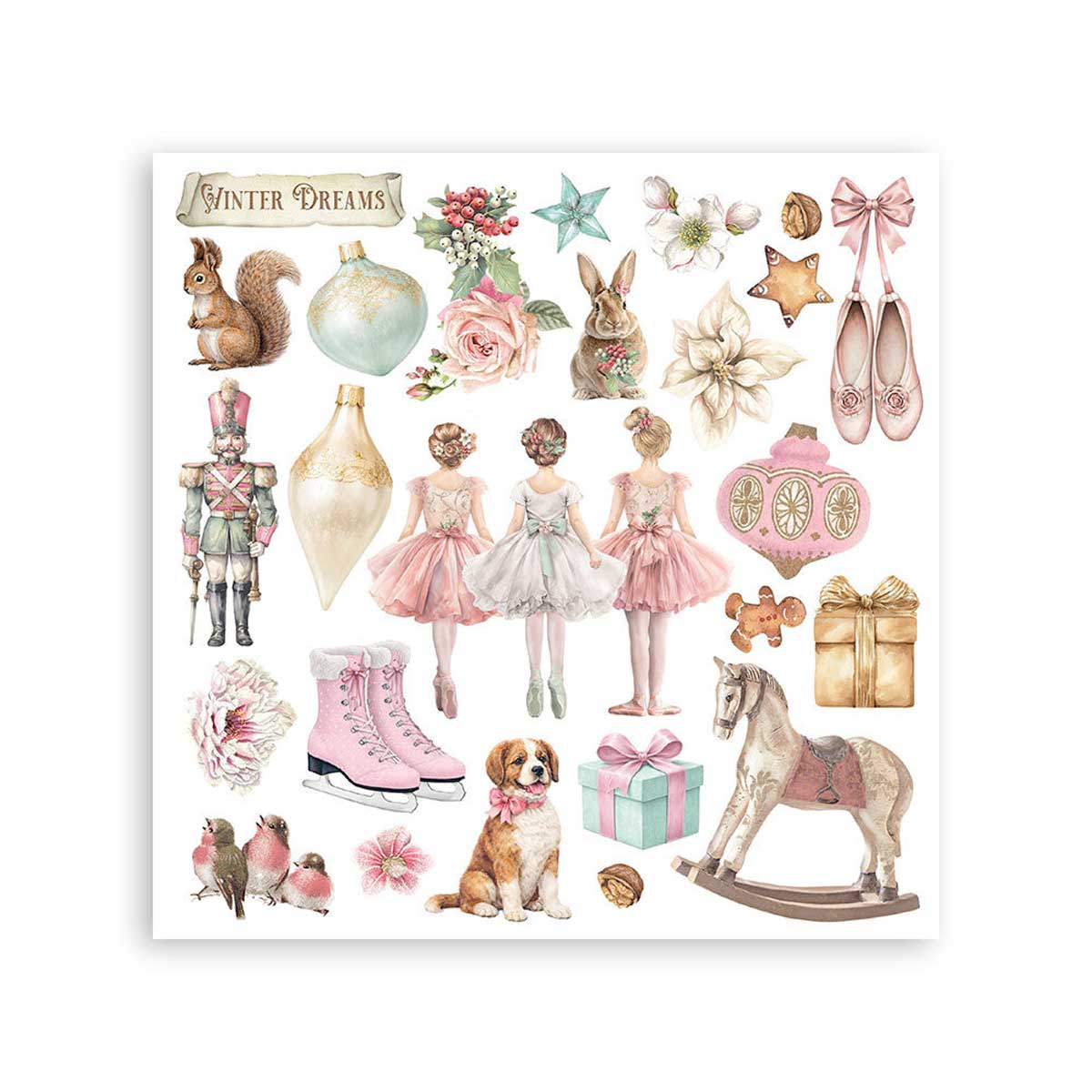 Stamperia Winter Magic Collection - Rub On Kit [DFLRBX18] - Image 3