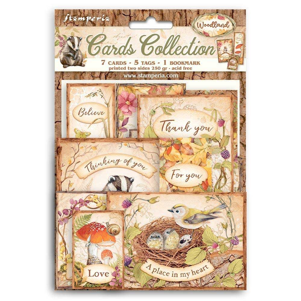 Stamperia Woodland Collection - Cards Collection [SBCARD22]
