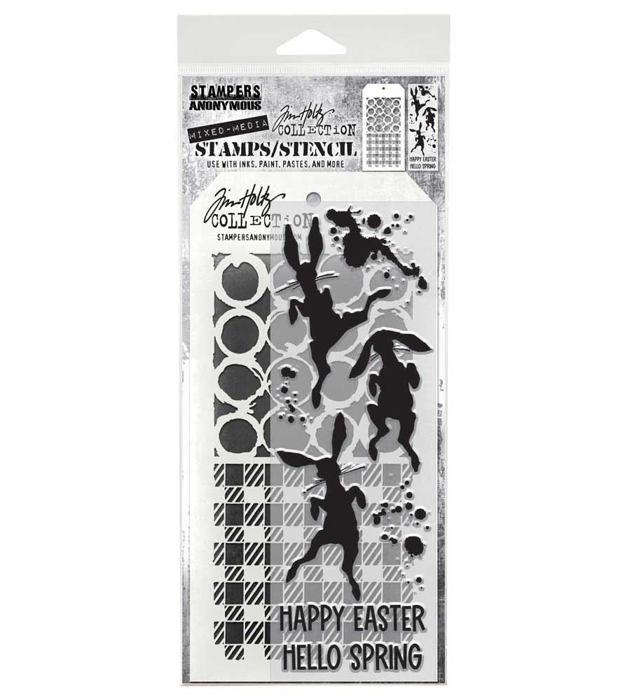 Stampers Anonymous Tim Holtz Set Timbri Estensibili Ponderings | Per Scrapbooking E Card Making | 7x21.5 Cm