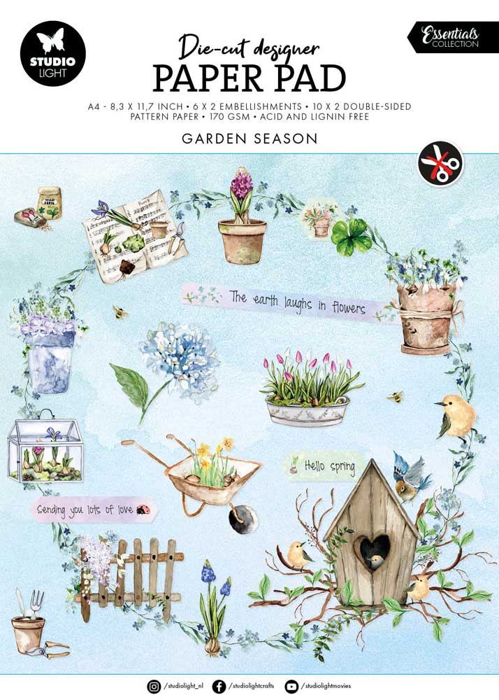 Studio Light A4 Designer Cut Paper Pad [SL-ES-DCPP143]