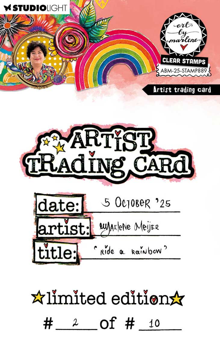 Studio Light Art By Marlene - Clear Stamp - Artist Trading Card [ABM-25-STAMP889]