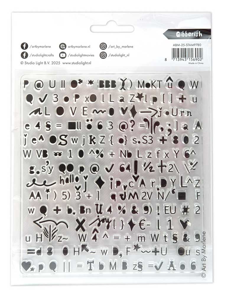 Studio Light Art By Marlene - Clear Stamp - Gibberish [ABM-25-STAMP780] - Image 2