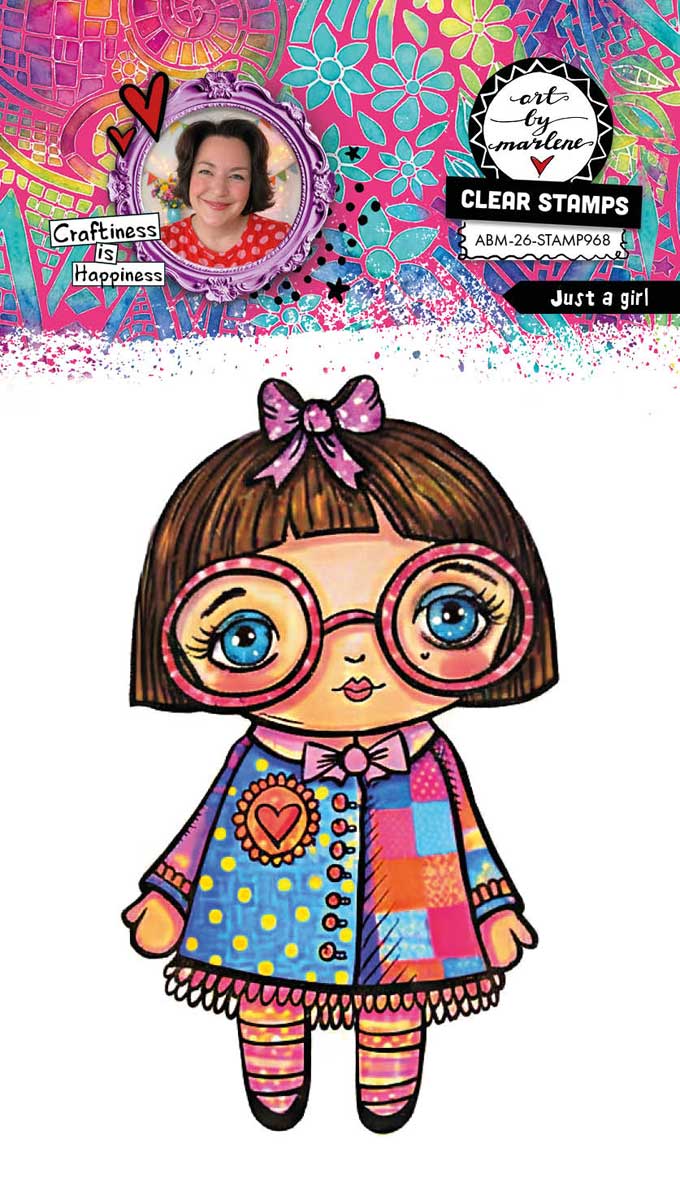 Studio Light Art By Marlene - Clear Stamp - Just A Girl [ABM-26-STAMP968]