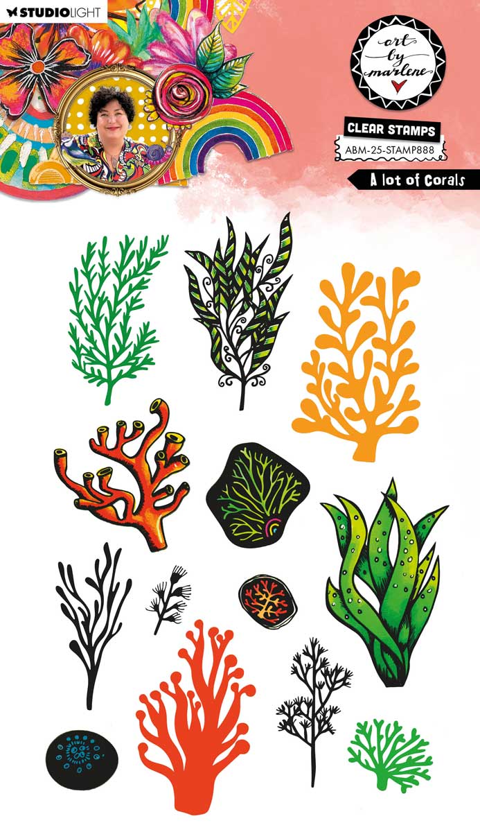 Studio Light Art By Marlene - Clear Stamp Set - A Lot Of Corals [ABM-25-STAMP888]