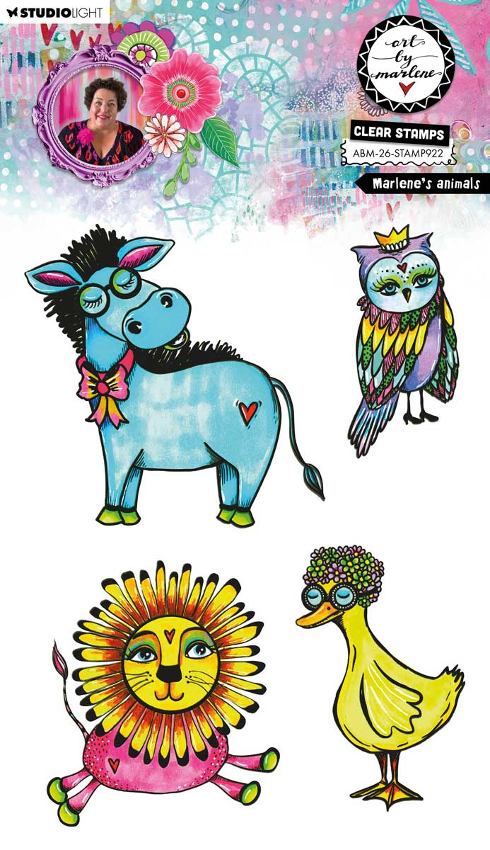Studio Light Art By Marlene - Clear Stamp Set - Marlene's Animals [ABM-26-STAMP922]