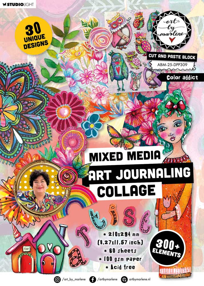 Studio Light Art By Marlene - Collage Paper - Color Addict [ABM-25-DPP309]