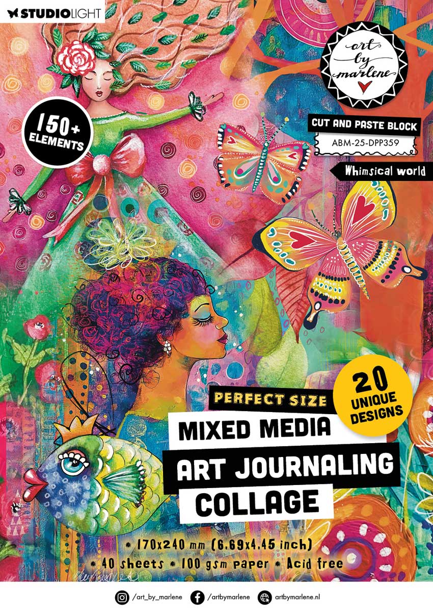 Studio Light Art By Marlene - Cut & Paste Block - Whimsical World [ABM-25-DPP359]