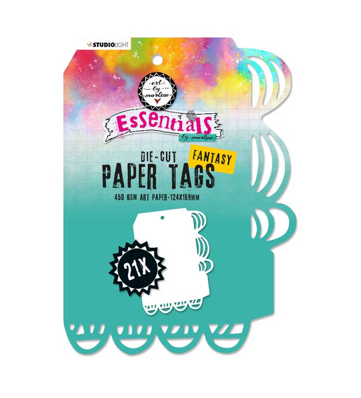 Studio Light Art By Marlene Essentials Die Cut Paper Tags Fantasy